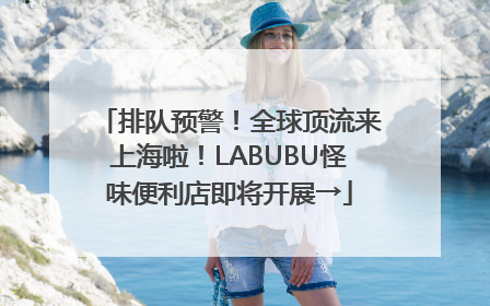 排队预警！全球顶流来上海啦！LABUBU怪味便利店即将开展→