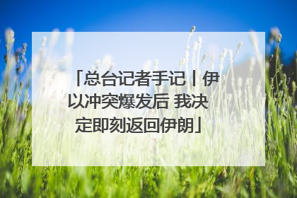 总台记者手记丨伊以冲突爆发后 我决定即刻返回伊朗