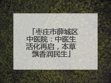 枣庄市薛城区中医院：中医生活化再启，本草飘香润民生