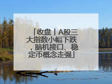 收盘丨A股三大指数小幅下跌，脑机接口、稳定币概念走强