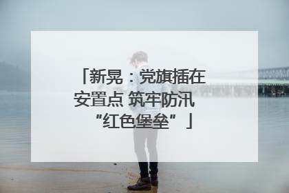 新晃：党旗插在安置点 筑牢防汛“红色堡垒”
