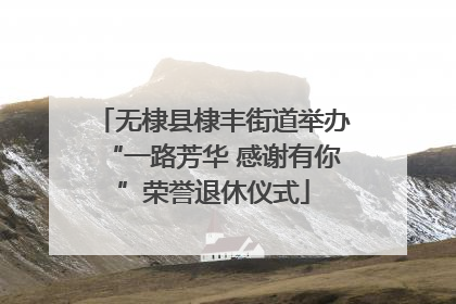 无棣县棣丰街道举办“一路芳华 感谢有你”荣誉退休仪式
