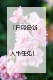 日照最新人事任免