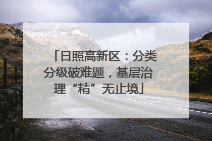 日照高新区：分类分级破难题，基层治理“精”无止境