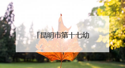 昆明市第十七幼儿园教育集团举行“乐动六一”主题系列活动