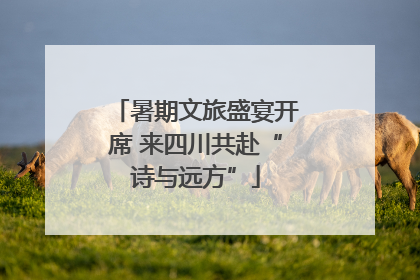 暑期文旅盛宴开席 来四川共赴“诗与远方”