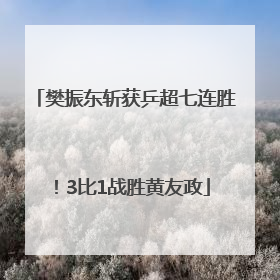 樊振东斩获乒超七连胜！3比1战胜黄友政