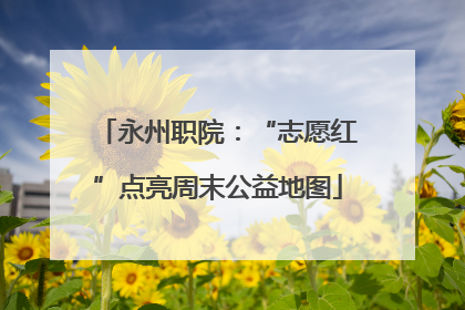 永州职院：“志愿红”点亮周末公益地图