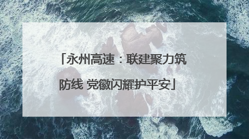 永州高速：联建聚力筑防线 党徽闪耀护平安