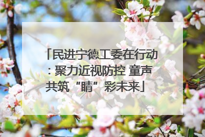 民进宁德工委在行动：聚力近视防控 童声共筑“睛”彩未来