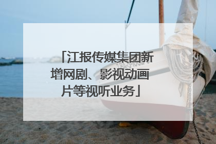 江报传媒集团新增网剧、影视动画片等视听业务