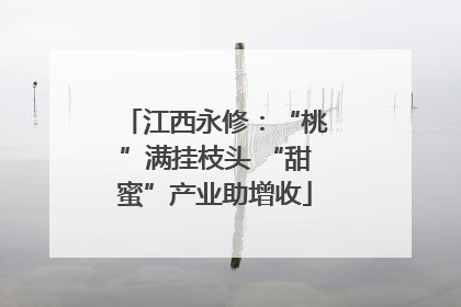 江西永修：“桃”满挂枝头 “甜蜜”产业助增收