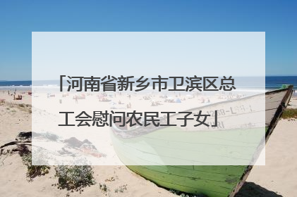 河南省新乡市卫滨区总工会慰问农民工子女