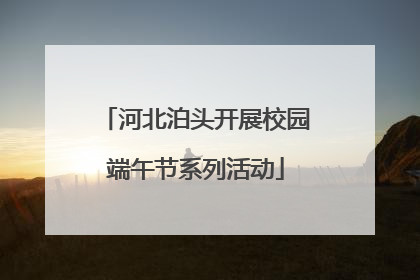 河北泊头开展校园端午节系列活动