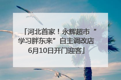 河北首家！永辉超市“学习胖东来”自主调改店6月10日开门迎客