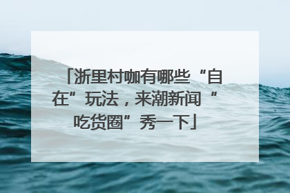 浙里村咖有哪些“自在”玩法，来潮新闻“吃货圈”秀一下
