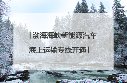 渤海海峡新能源汽车海上运输专线开通