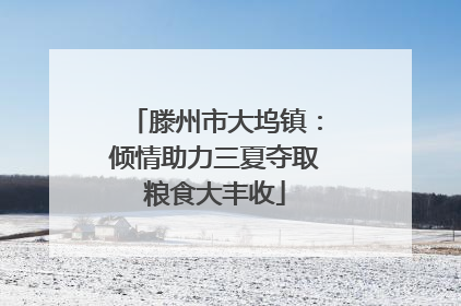 滕州市大坞镇：倾情助力三夏夺取粮食大丰收