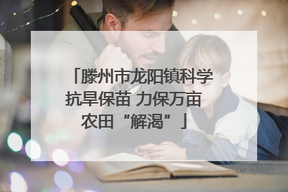 滕州市龙阳镇科学抗旱保苗 力保万亩农田“解渴”