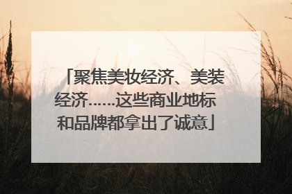 聚焦美妆经济、美装经济……这些商业地标和品牌都拿出了诚意