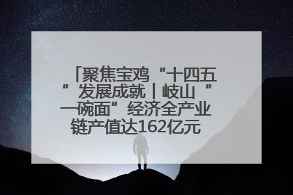 聚焦宝鸡“十四五”发展成就丨岐山“一碗面”经济全产业链产值达162亿元 入选全国典型县