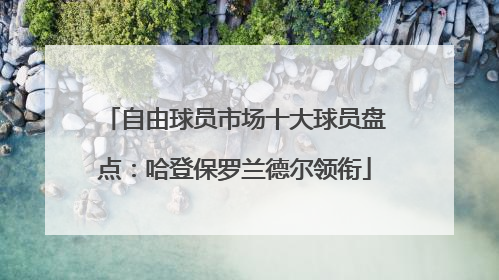 自由球员市场十大球员盘点：哈登保罗兰德尔领衔