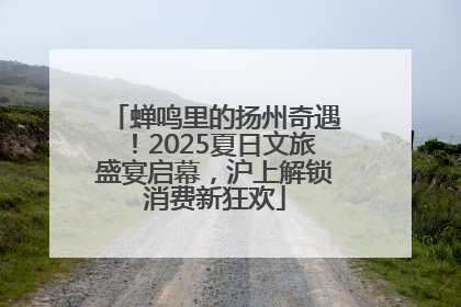 蝉鸣里的扬州奇遇！2025夏日文旅盛宴启幕，沪上解锁消费新狂欢