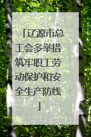 辽源市总工会多举措筑牢职工劳动保护和安全生产防线