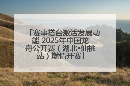 赛事搭台激活发展动能 2025年中国龙舟公开赛（湖北•仙桃站）燃情开赛