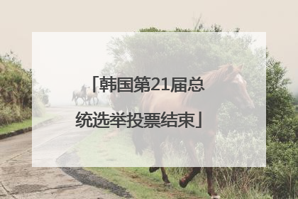 韩国第21届总统选举投票结束
