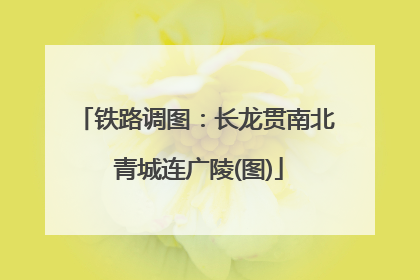 铁路调图：长龙贯南北 青城连广陵(图)