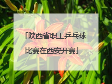 陕西省职工乒乓球比赛在西安开赛