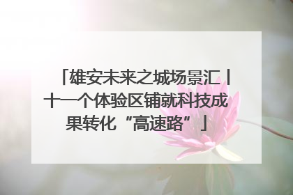 雄安未来之城场景汇丨十一个体验区铺就科技成果转化“高速路”