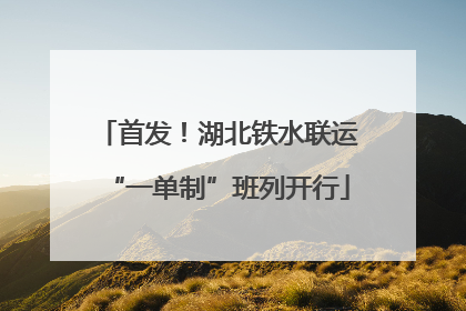 首发！湖北铁水联运“一单制”班列开行