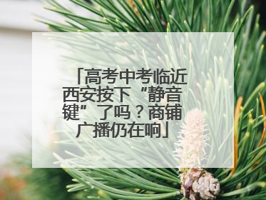 高考中考临近西安按下“静音键”了吗？商铺广播仍在响