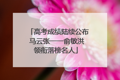 高考成绩陆续公布 马云张一一俞敏洪领衔落榜名人