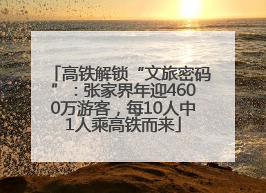 高铁解锁“文旅密码”：张家界年迎4600万游客，每10人中1人乘高铁而来