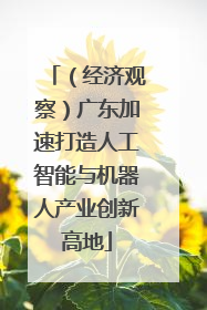 （经济观察）广东加速打造人工智能与机器人产业创新高地