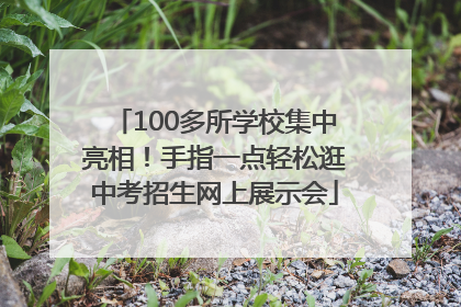 100多所学校集中亮相！手指一点轻松逛中考招生网上展示会