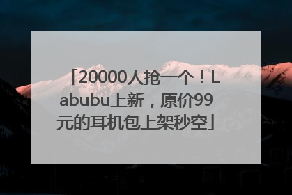 20000人抢一个！Labubu上新，原价99元的耳机包上架秒空
