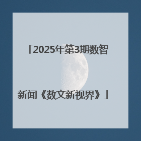 2025年第3期数智新闻《数文新视界》