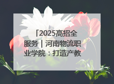 2025高招全服务｜河南物流职业学院：打造产教融合新高地 推动高质量快速发展