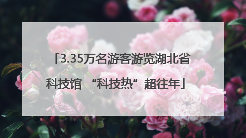 3.35万名游客游览湖北省科技馆 “科技热”超往年