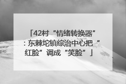 42村“情绪转换器”：东棘坨镇综治中心把“红脸”调成“笑脸”