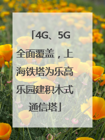 4G、5G全面覆盖，上海铁塔为乐高乐园建积木式通信塔