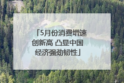 5月份消费增速创新高 凸显中国经济强劲韧性