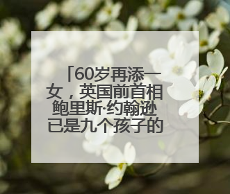 60岁再添一女，英国前首相鲍里斯·约翰逊已是九个孩子的父亲