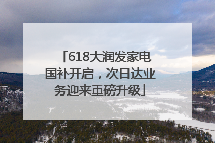 618大润发家电国补开启，次日达业务迎来重磅升级