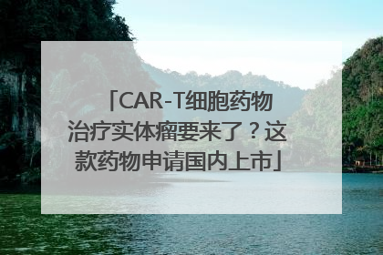 CAR-T细胞药物治疗实体瘤要来了？这款药物申请国内上市