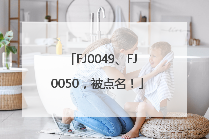 FJ0049、FJ0050，被点名！